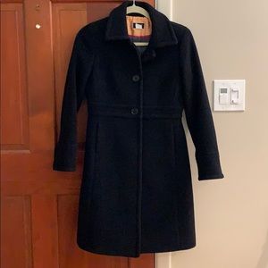 JCrew black pea coat